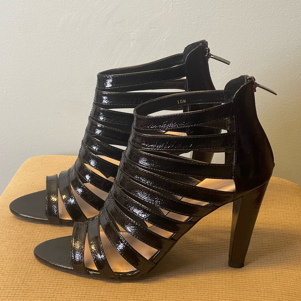 Colin Stewart Black Strappy Heeled Sandals